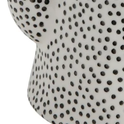 Storied Home White Stoneware Teapot With Black Speckles & Gold Electroplating -Interio Store GUEST b05d9295 7403 49c4 8a5b 9e7c15be9b9c