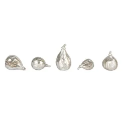 Storied Home Decorative Resin Figs, Silver Finish, Set Of 5 10 Storied Home Decorative Resin Figs, Silver Finish, Set Of 5 -Interio Store GUEST b0a60408 dd80 49e8 97d5 4e9377461c6c