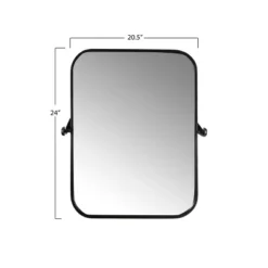 Metal Framed Pivoting Wall Mirror Black - Storied Home 13 Metal Framed Pivoting Wall Mirror Black - Storied Home -Interio Store GUEST b3c2e045 d484 4128 a205 6159eb10b9d5