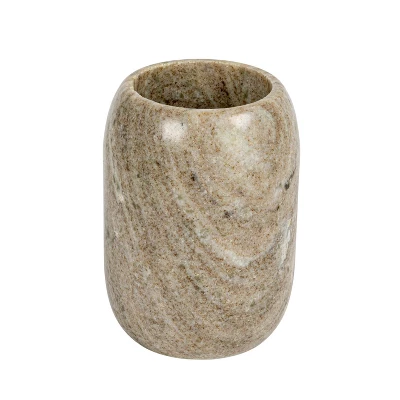 Storied Home Modern Marble Bottle Holder, Beige 9 Storied Home Modern Marble Bottle Holder, Beige - Image 7