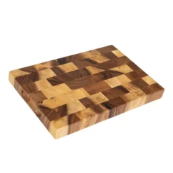 Storied Home Suar Wood End Grain Rectangle Cheese And Cutting Board, Natural 15 Storied Home Suar Wood End Grain Rectangle Cheese And Cutting Board, Natural -Interio Store GUEST b5626b6a dfdd 40eb 8de6 7421b315e89a
