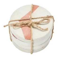 Round Coasters With Abstract Design, Set Of 4 -Interio Store GUEST b61403f0 5d69 4271 8ed2 b47730122b2b