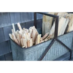 Iron Bucket Planter On Stand - Storied Home