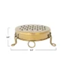 Storied Home Round Stainless Steel Footed Grater, Gold Finish 2 Storied Home Round Stainless Steel Footed Grater, Gold Finish -Interio Store GUEST b6f4899a 5150 403c 992c 958aa0982c8b