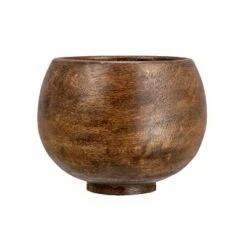 Storied Home Mango Wood Bowl, Walnut Finish -Interio Store GUEST b830f638 6cc5 438a a673 36a4ca66b1cd