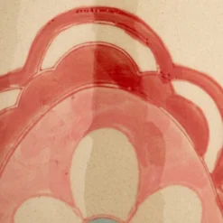 Storied Home Floral Stoneware Pitcher With Handle, Multicolor -Interio Store GUEST bab4625d 5cf2 4391 a693 751ec3b68746