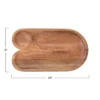 Storied Home Mango Wood Sectioned Tray, U-Shaped -Interio Store GUEST bb39aeba 4e0d 4930 a74e 0f3b3104d69a