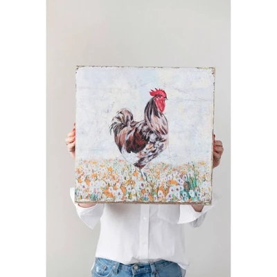 Rooster Decorative Wall Canvas - 3R Studios 7 Rooster Decorative Wall Canvas - 3R Studios - Image 5