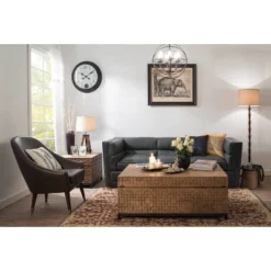 Mariner Tripod Style Wood Floor Lamp With Burlap Drum Shade Rust - Storied Home -Interio Store GUEST bf677460 0178 408b a958 d4ad11050f3a