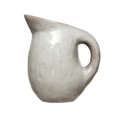 Storied Home Neutral Reactive Glaze Stoneware Pitcher -Interio Store GUEST c5453df8 ed04 46b2 93e1 d24326e24de1