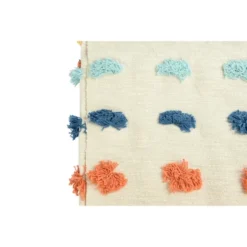 Storied Home Soft Woven Cotton Throw With Tufted Dots And Tassels, Multicolor -Interio Store GUEST c61e5330 24a2 415f a6f5 62b20d09d0eb