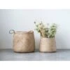 Set Of 2 Decorative Woven Seagrass Baskets With Handles Beige - Storied Home -Interio Store GUEST c6ed10f0 4d06 43c9 84e0 ed783a5e22fe