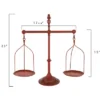 Storied Home Red Decorative Antique Iron Balance Scale With Bird 2 Storied Home Red Decorative Antique Iron Balance Scale With Bird -Interio Store GUEST c974fb62 f6cc 4889 8f7b 1e5efed6c193