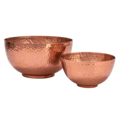 Storied Home Round Hammered Metal Bowls, Set Of 2 Sizes -Interio Store GUEST c999d585 4d6d 4c68 a703 dff9f0e904d0