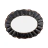 23.5" X 31" Oval Mirror With Scalloped Metal Frame Distressed Black - 3R Studios 1 23.5" X 31" Oval Mirror With Scalloped Metal Frame Distressed Black - 3R Studios -Interio Store GUEST c9a5648d 5bb0 4ff2 a0e5 5761c365e414