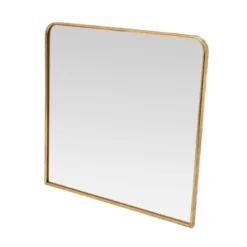 Metal Framed Wall Mirror Brass - 3R Studios -Interio Store GUEST ca92d750 0dbf 44dc 81ff 0c2d81717259