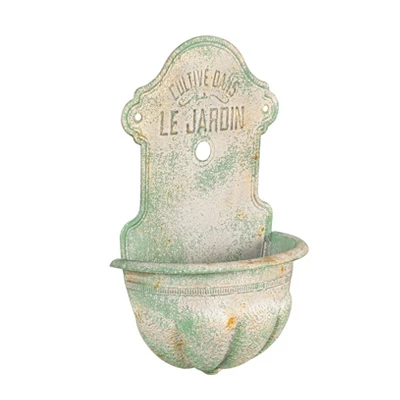 Storied Home Metal Wall-Mounted Planter With Distressed Finish 4 Storied Home Metal Wall-Mounted Planter With Distressed Finish - Image 2