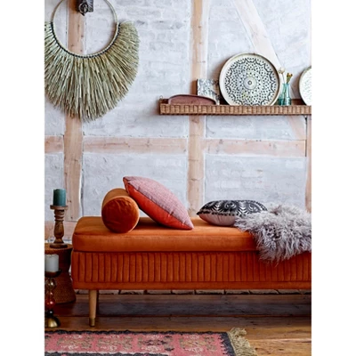 Storied Home Handwoven Rattan Wall Shelf 3 Storied Home Handwoven Rattan Wall Shelf