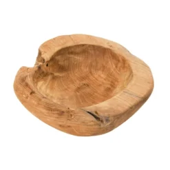 Storied Home Teakwood Bowls, Set Of 2 (Each One Will Vary) 10 Storied Home Teakwood Bowls, Set Of 2 (Each One Will Vary) -Interio Store GUEST cfe7f807 a6bf 4ba1 b10d fb1ee0bed3d1