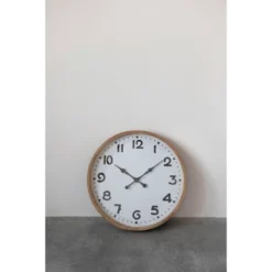 Fir Wood And Metal Wall Clock Brown - Storied Home 11 Fir Wood And Metal Wall Clock Brown - Storied Home -Interio Store GUEST d022eca6 1bc2 449b 9dc3 b8c10d9f1b55