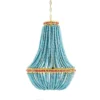Wood Beaded Chandelier Blue -Storied Home 2 Wood Beaded Chandelier Blue -Storied Home -Interio Store GUEST d0f10f58 2233 46ce a5b8 7ba6945dcfb3