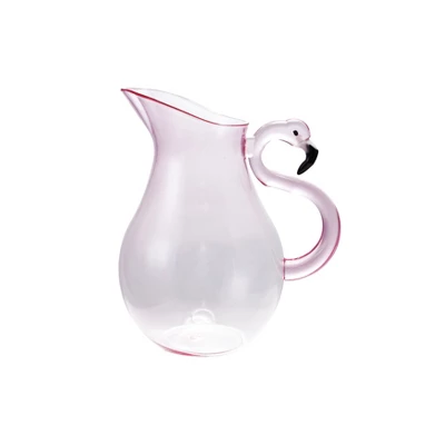 Storied Home 2.5-Quart Acrylic Pitcher With Flamingo Handle, Pink 4 Storied Home 2.5-Quart Acrylic Pitcher With Flamingo Handle, Pink - Image 2