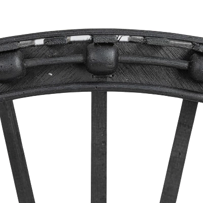 Storied Home Arched Bamboo And Wood Wall Shelf, Black 10 Storied Home Arched Bamboo And Wood Wall Shelf, Black - Image 8