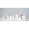 Storied Home Stoneware Bisque Houses With LED Lights, White, Set Of 6 2 Storied Home Stoneware Bisque Houses With LED Lights, White, Set Of 6 -Interio Store GUEST d9c677a5 51d6 4e48 bb77 91759c7a497f