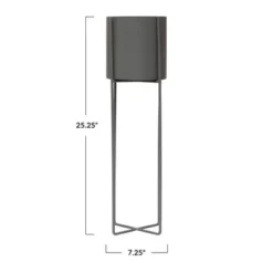 Storied Home Metal Planter With Stand