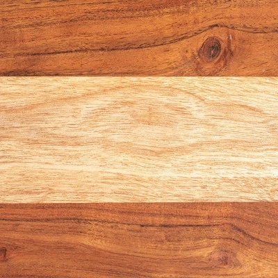 Storied Home Acacia Wood Serving Board On Gold Stand 5 Storied Home Acacia Wood Serving Board On Gold Stand - Image 3