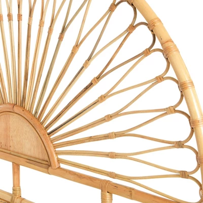 Storied Home Bali Sunrise Woven Rattan Headboard 5 Storied Home Bali Sunrise Woven Rattan Headboard - Image 3