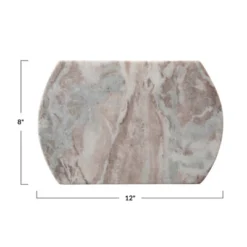 Storied Home Long Marble Cutting Board, Buff