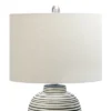 23" Ceramic Textured Striped Table Lamp - 3Storied Home -Interio Store GUEST e0ee3af7 5618 42a5 80b1 c099e3af580f