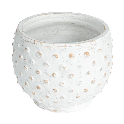 Storied Home Distressed Terra Cotta Hobnail Planter 9 Storied Home Distressed Terra Cotta Hobnail Planter - Image 7