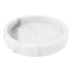 Storied Home Minimalist Round Carved Marble Tray Or Charcuterie Board, White 11 Storied Home Minimalist Round Carved Marble Tray Or Charcuterie Board, White -Interio Store GUEST e3d15784 3904 4555 994f cd6935a6a14f