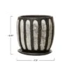 Storied Home Hand-Painted Terra-cotta Planter With Saucer, Black & White (Holds 6" Pot) 2 Storied Home Hand-Painted Terra-cotta Planter With Saucer, Black & White (Holds 6" Pot) -Interio Store GUEST e642917b 2c96 4316 bc2f 059043efe26d