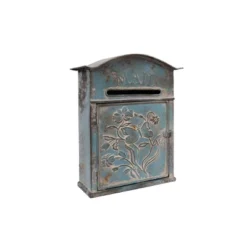 Embossed Tin Mail Box Blue - 3R Studios 15 Embossed Tin Mail Box Blue - 3R Studios -Interio Store GUEST e67133e0 421c 4043 b6f0 e58a6f198da9
