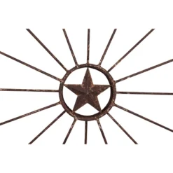Storied Home Metal Wagon Wheel Wall Décor (32.5"x32.5") : Farmhouse Style, Iron Look, Vertical Display 10 Storied Home Metal Wagon Wheel Wall Décor (32.5"x32.5") : Farmhouse Style, Iron Look, Vertical Display -Interio Store GUEST e67f87ef 42c2 429e 9ce2 d7bcc2d9f254