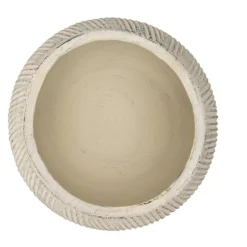 Storied Home Distressed Cream Terracotta Planter With Fluted Texture 8 Storied Home Distressed Cream Terracotta Planter With Fluted Texture -Interio Store GUEST e8724e0b d211 45b6 9a41 26df98782e03