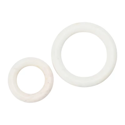 Storied Home Marble Trivets For Dining Table, Set Of 2 5 Storied Home Marble Trivets For Dining Table, Set Of 2 - Image 3