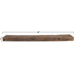 Storied Home Reclaimed Wood Floating Wall Shelf