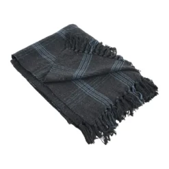 Storied Home Recycled Cotton Blend Throw Blanket With Fringe 15 Storied Home Recycled Cotton Blend Throw Blanket With Fringe -Interio Store GUEST f139ed82 7439 46e8 81ce a40200fd851d