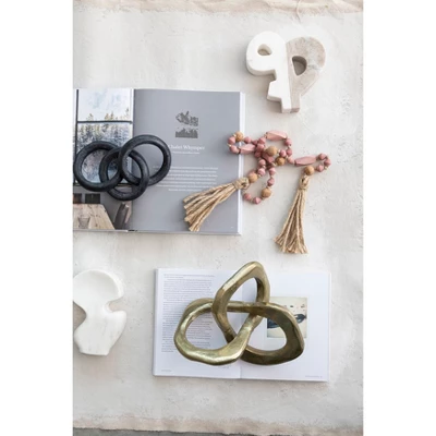 Storied Home Gold Abstract Metal Figurine 3 Storied Home Gold Abstract Metal Figurine