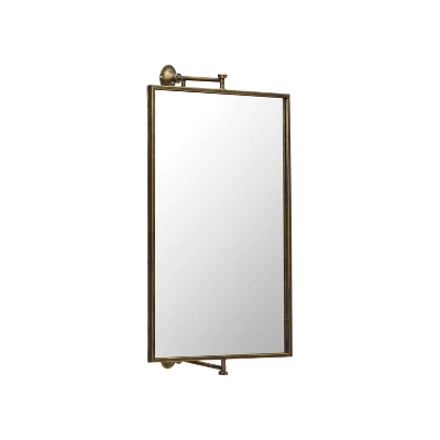 26.5" Metal Swivel Wall Mirror Brass - 3R Studios 5 26.5" Metal Swivel Wall Mirror Brass - 3R Studios - Image 3