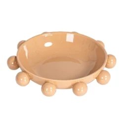 Storied Home 9.75 Inches Stoneware Bowl With Orbs And Reactive Glaze -Interio Store GUEST f6a1a86e 0d96 449e bb5b 35983f24485c