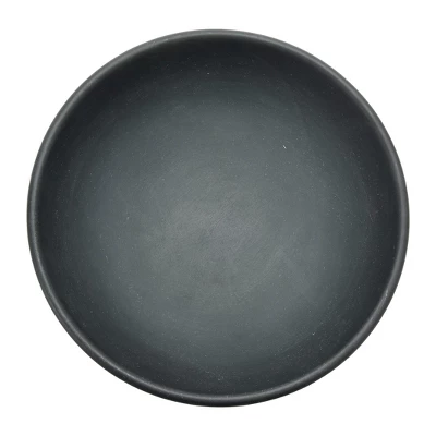 Storied Home Mango Wood Footed Bowl, Black 5 Storied Home Mango Wood Footed Bowl, Black - Image 3