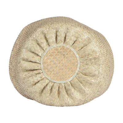 Seagrass Basket With Handles 12" X 19" Natural - Storied Home 9 Seagrass Basket With Handles 12" X 19" Natural - Storied Home - Image 7