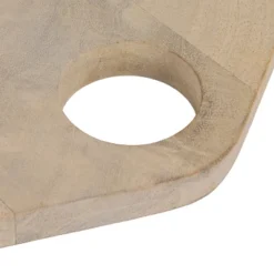 Storied Home Mango Wood Cheese/Cutting Board With Handle, Whitewashed -Interio Store GUEST f8f13609 cc0c 468a 94d9 5ceba4b42130
