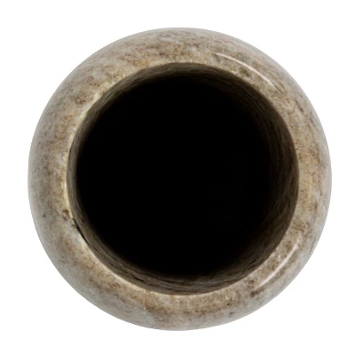 Storied Home Modern Marble Bottle Holder, Beige 6 Storied Home Modern Marble Bottle Holder, Beige - Image 4