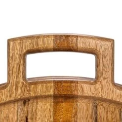 Storied Home Mango Wood And Stainless Steel Folding Cheese And Serving Board With Handle And Magnets Closure, Natural And Gold -Interio Store GUEST fa5df9fb 17fc 4bbc a69d 0465e1c1137a